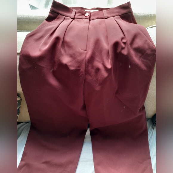 ALFRED SUNG Vintage Burgandy Pants - Picture 5 of 6